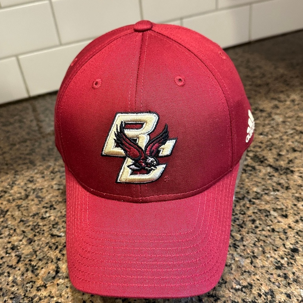 Boston College Adidas Adjustable Baseball Cap Men OS Maroon Cotton